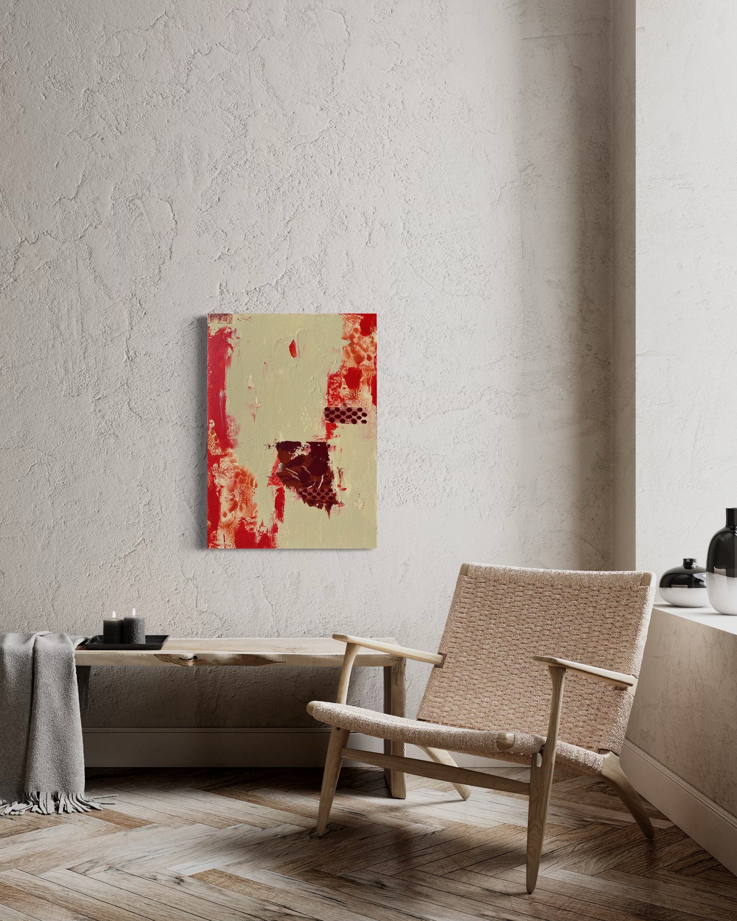 "Red Wine and Flowers"